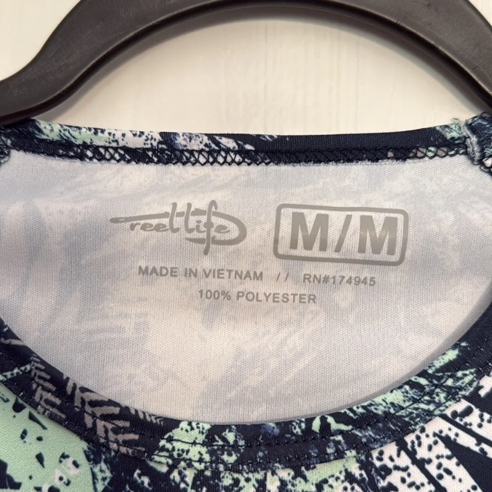 Tropical Print Long Sleeve Swim Coverup - Picture 2 of 5